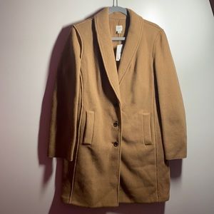 J Crew Peacoat tan BRAND NEW NEVER WORN